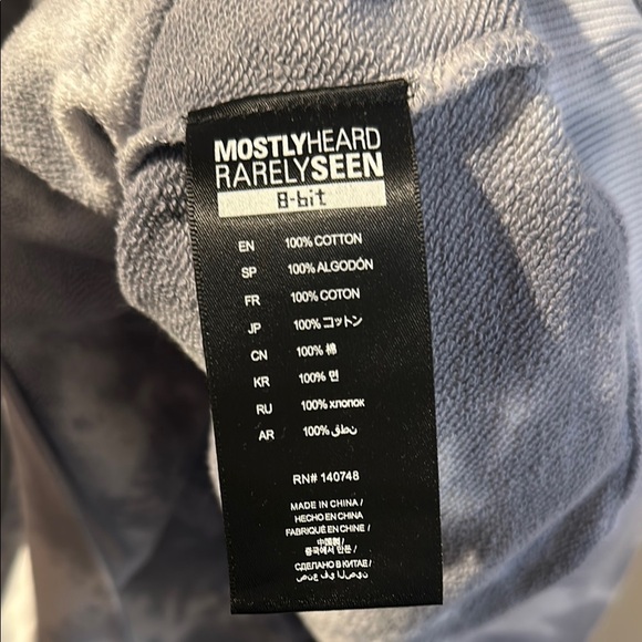 Mostly Heard Rarely Seen 8-Bit Volt Gray Tie-Dye Hoodie - Picture 4 of 6